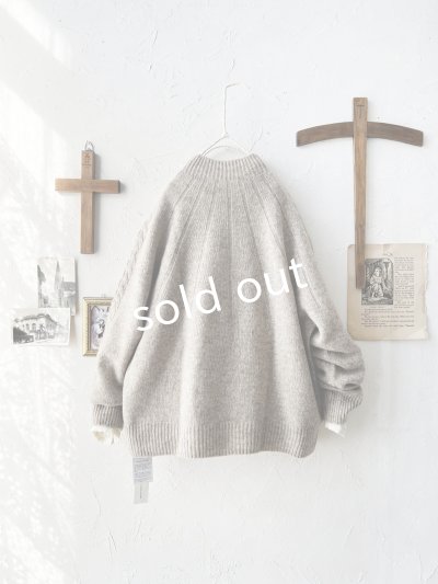 画像6: SO／アランニットプルオーバー・ベージュ