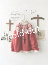 SO／ノルディックニットプルオーバー・ブラッドレッド