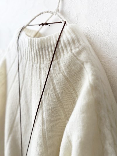 画像2: SO／アランニットプルオーバー・アイボリー