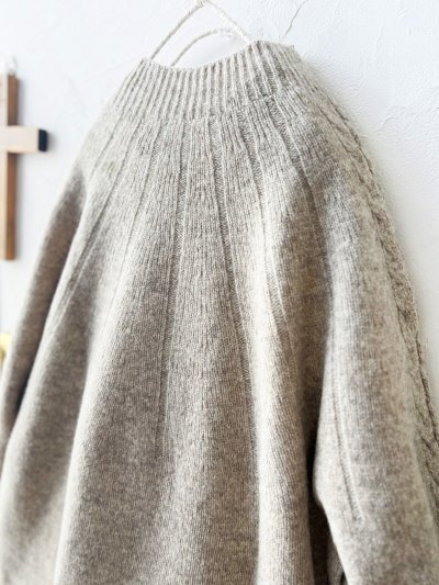 画像7: SO／アランニットプルオーバー・ベージュ
