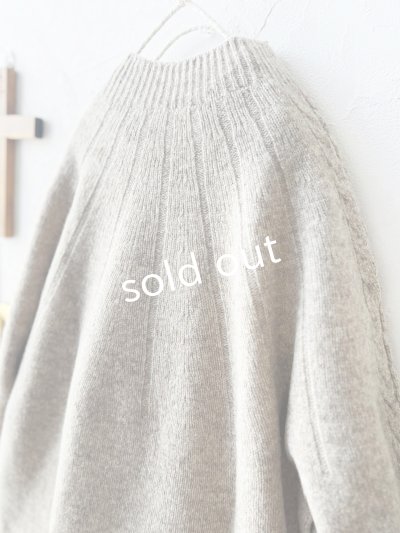 画像7: SO／アランニットプルオーバー・ベージュ
