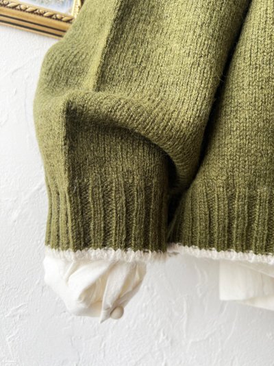 画像3: SO／ノルディックニットプルオーバー・モスグリーン