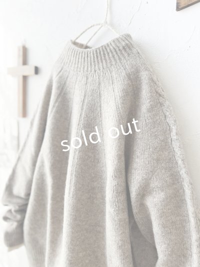画像5: SO／アランニットプルオーバー・ベージュ