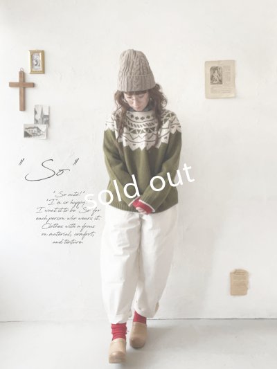 画像8: SO／ノルディックニットプルオーバー・ブラッドレッド