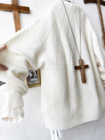 画像6: SO／アランニットプルオーバー・アイボリー