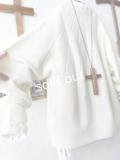 画像6: 【SALE】SO／アランニットプルオーバー・アイボリー