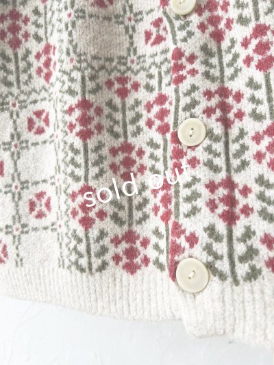 画像6: SO／チロリアンニット2wayカーディガン・オートミール×カラー