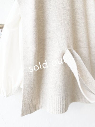 画像17: SO／チロリアンニットベスト・ブラック×オートミール