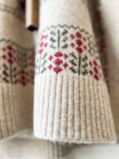 画像16: SO／チロリアンニットベスト・ブラック×オートミール