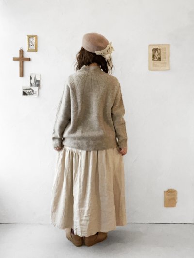 画像13: SO／アランニットプルオーバー・アイボリー