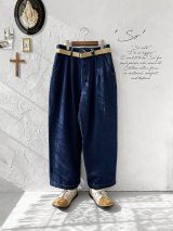 SO／デニムテーパードパンツ  ・インディゴ