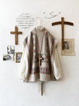 SO／チロリアンニットベスト・オートミール×カラー