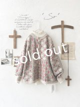 SO／チロリアンニット2wayカーディガン・オートミール×カラー