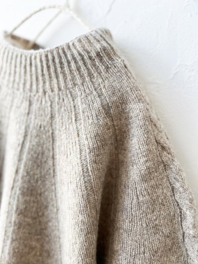 画像2: SO／アランニットプルオーバー・ベージュ