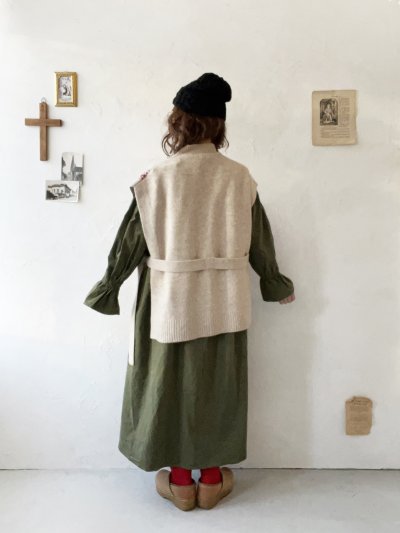 画像10: SO／チロリアンニットベスト・ブラック×オートミール