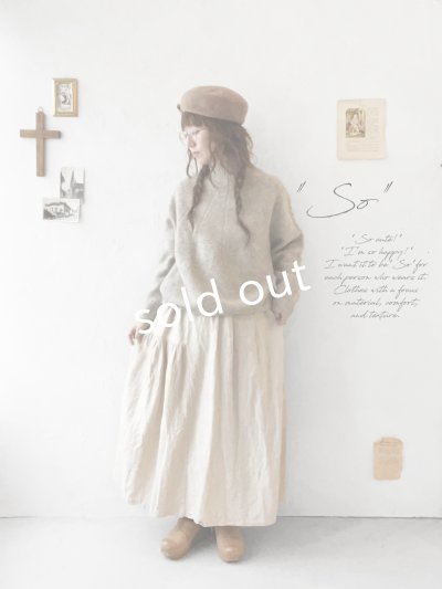 画像8: SO／アランニットプルオーバー・ベージュ