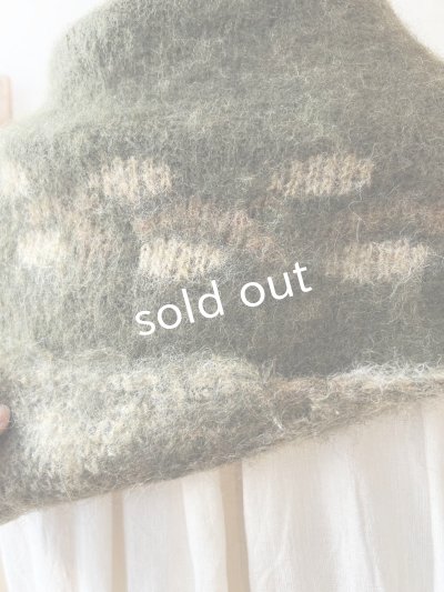 画像5: 【半額SALE】SO／モヘアノルディックストール・カーキ