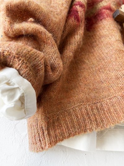 画像4: SO／モヘアノルディックプルオーバー・オレンジ