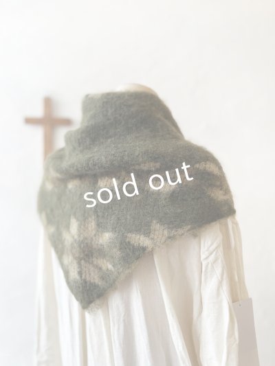 画像4: 【半額SALE】SO／モヘアノルディックストール・カーキ