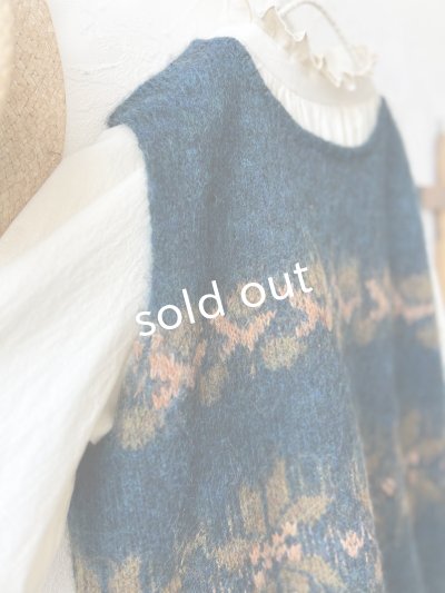 画像4: 【半額SALE】SO／モヘアノルディックベスト・アイアンブルー