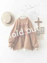 【半額SALE】SO／モヘアノルディックプルオーバー・オレンジ