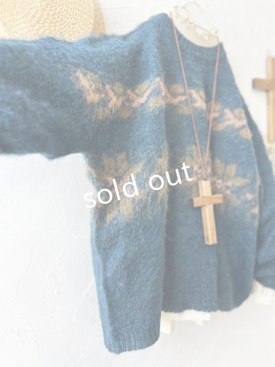 画像5: SO／モヘアノルディックプルオーバー・アイアンブルー