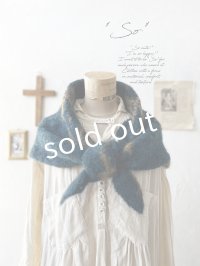 【半額SALE】SO／モヘアノルディックストール・アイアンブルー