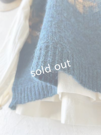 画像5: 【半額SALE】SO／モヘアノルディックベスト・アイアンブルー