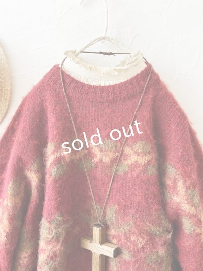 画像2: 【半額SALE】SO／モヘアノルディックプルオーバー・レッド