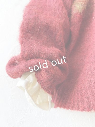 画像4: 【半額SALE】SO／モヘアノルディックプルオーバー・レッド