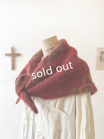 画像2: SO／モヘアノルディックストール・レッド