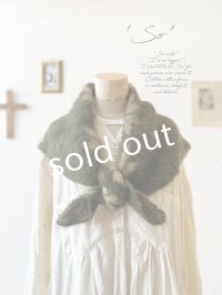 【半額SALE】SO／モヘアノルディックストール・カーキ