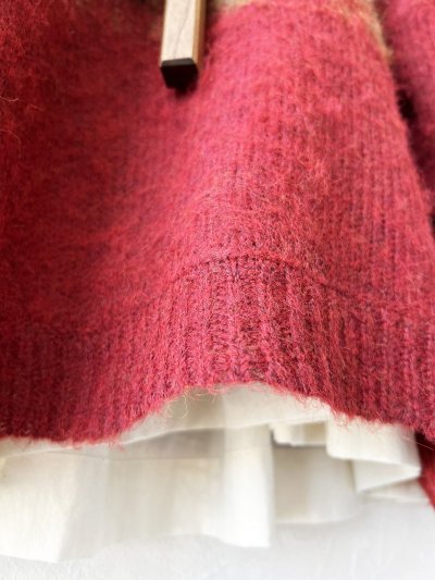 画像5: SO／モヘアノルディックプルオーバー・レッド