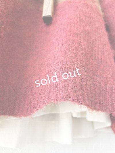 画像5: 【半額SALE】SO／モヘアノルディックプルオーバー・レッド