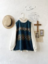 SO／モヘアノルディックベスト・アイアンブルー