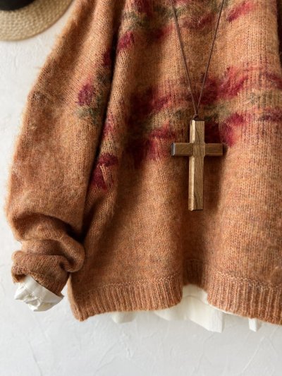 画像3: SO／モヘアノルディックプルオーバー・オレンジ