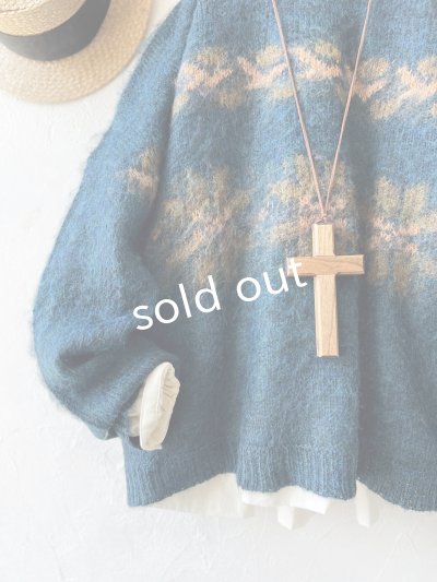 画像3: SO／モヘアノルディックプルオーバー・アイアンブルー