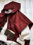 画像10: MARCHE' DE SOEUR／セーラ襟のタッセルちびコート・クラシカルレッド (10)