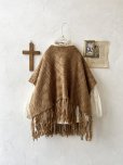 画像5: SO／フリンジニットポンチョ・キャメルベージュ (5)