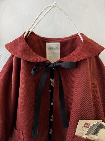 画像16: MARCHE' DE SOEUR／セーラ襟のタッセルちびコート・クラシカルレッド