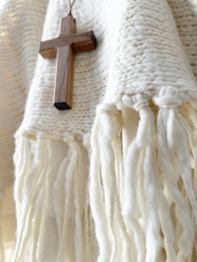 画像11: SO／フリンジニットポンチョ・キャメルベージュ