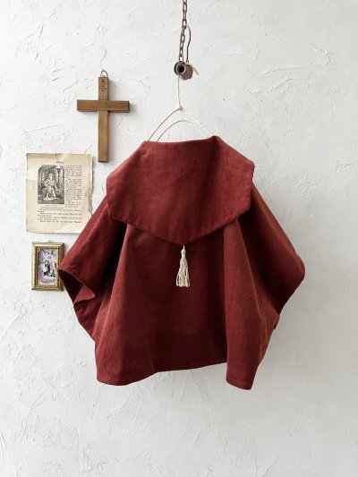 画像20: MARCHE' DE SOEUR／セーラ襟のタッセルちびコート・クラシカルレッド