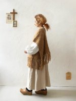 画像15: SO／フリンジニットポンチョ・ブラック (15)