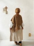 画像9: SO／フリンジニットポンチョ・キャメルベージュ (9)