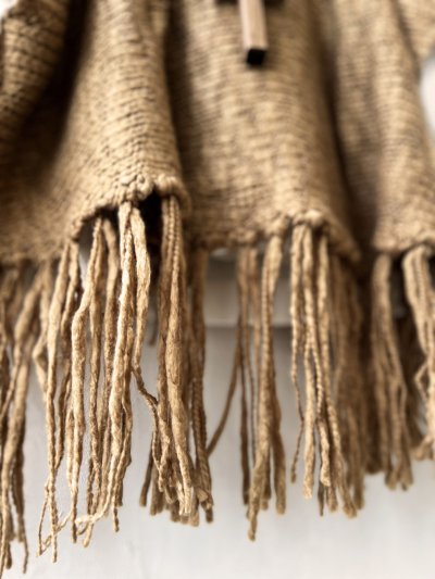 画像4: SO／フリンジニットポンチョ・キャメルベージュ