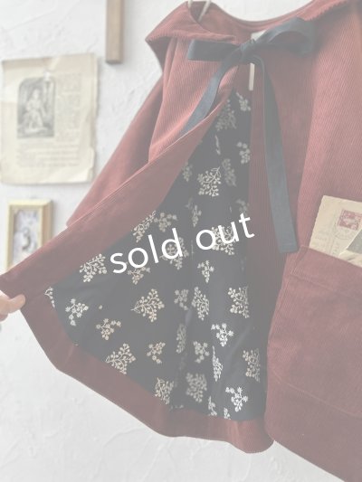 画像19: MARCHE' DE SOEUR／セーラ襟のタッセルちびコート・クラシカルレッド