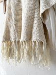 画像14: SO／フリンジニットポンチョ・キャメルベージュ (14)