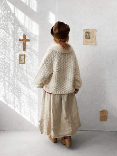 画像14: SO／ざっくりニットカーディガン・アイボリー