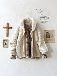 SO／ざっくりニットカーディガン・アイボリー