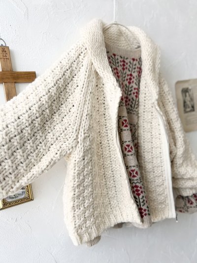 画像7: SO／ざっくりニットカーディガン・アイボリー